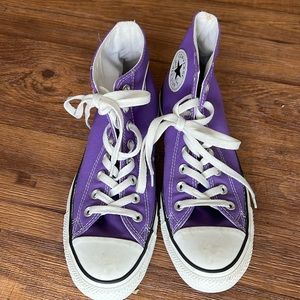Converse Allstar high tops. Purple. Size 7 men's or 9 women's